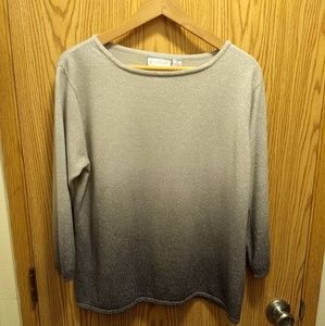 Silver/Grey Ombre Sparkly Sweater